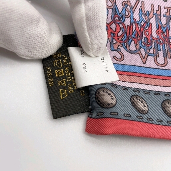 Louis Vuitton Monogram Bandeau Map Trunks M75551 Silk Scarf W/B i111117 - Picture 7 of 16